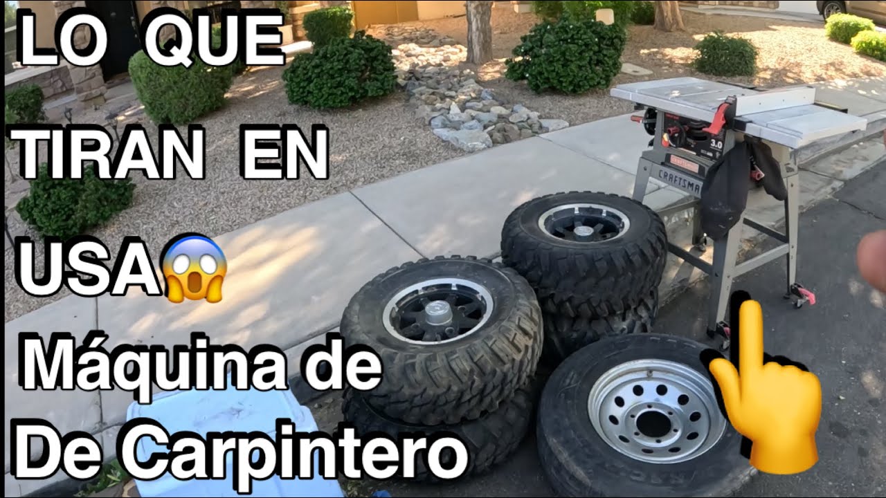Lo que tiran en usa🤗😱INCREÍBLE SECADORA  Y LLANTAS😱😱