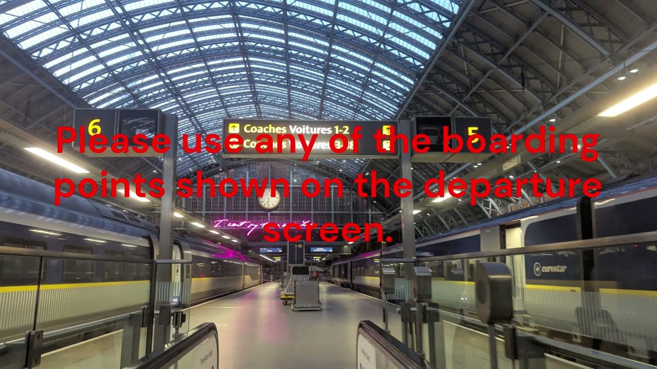 St Pancras Eurostar announcements 16/09/2025