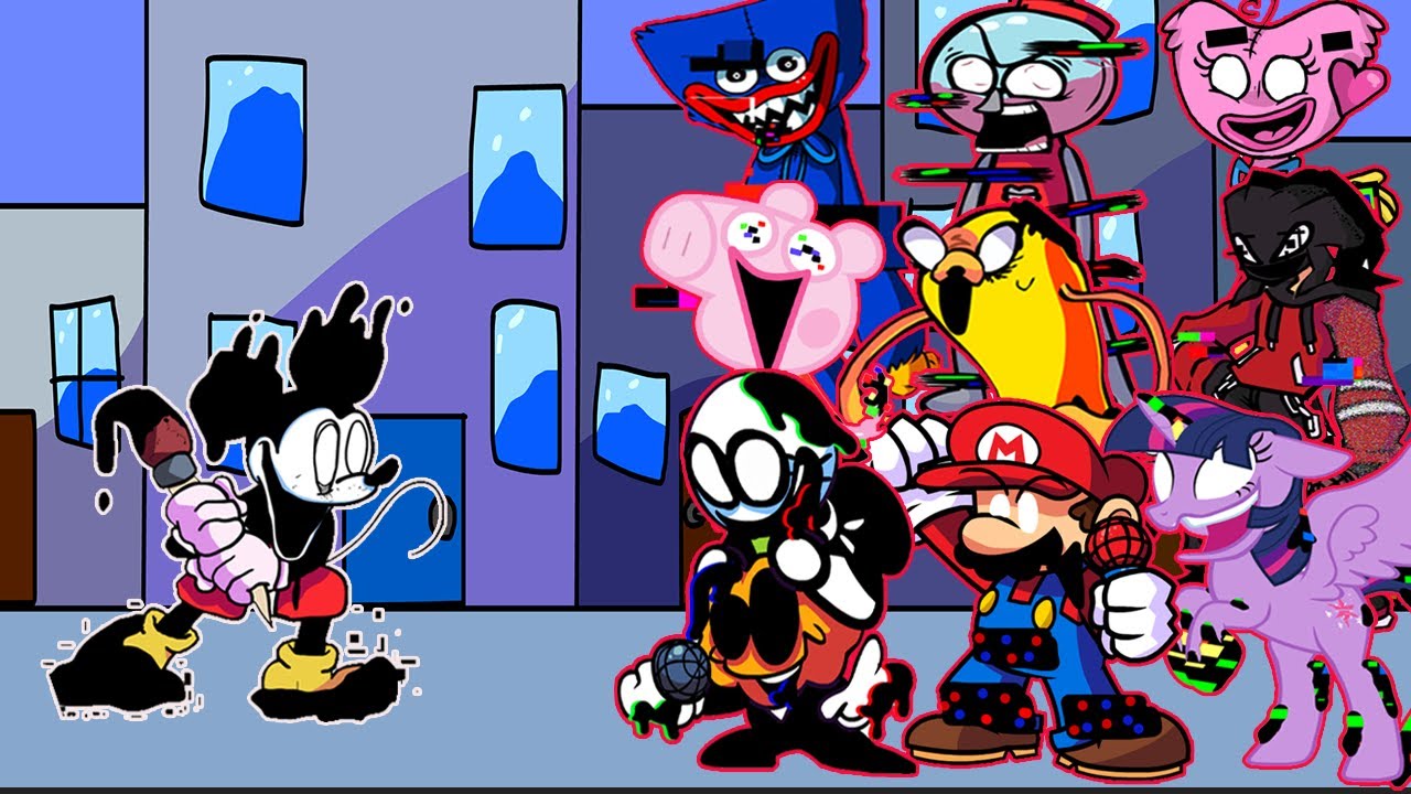 FNF - Corrupted Suffering But All Pibby Characters Sings It🎤(Every Turn a Different Character Sings)