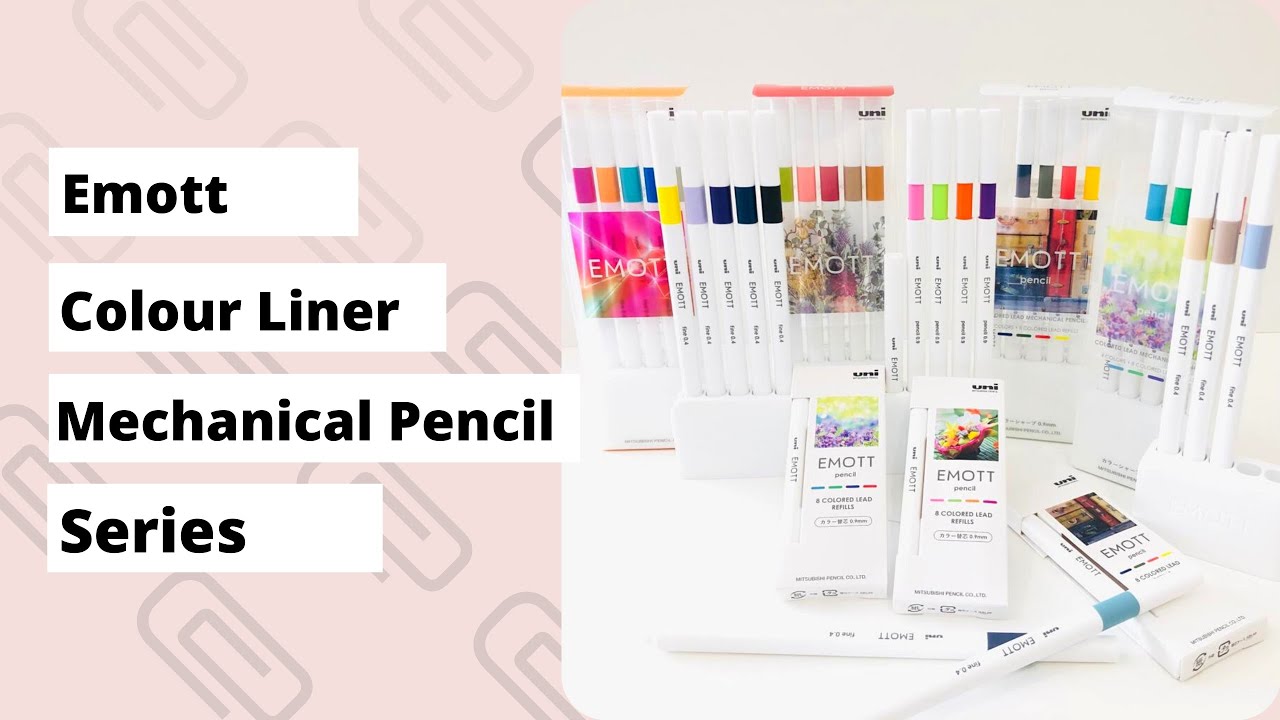 Bunkuya: Let's Using Emott to decorate your journal | Colour Liner | Mech.Pencil