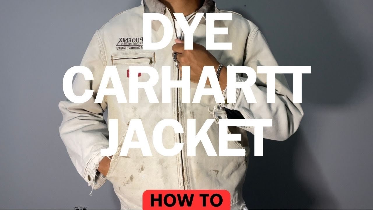 HOW TO DYE CARHARTT JACKET (RIT-DYE) RED