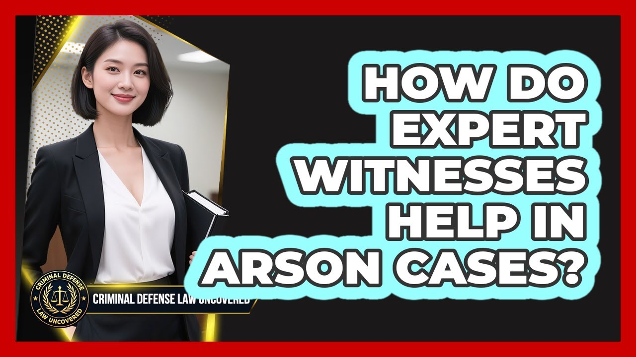 How Do Expert Witnesses Help In Arson Cases? - Criminal Defense Law Uncovered