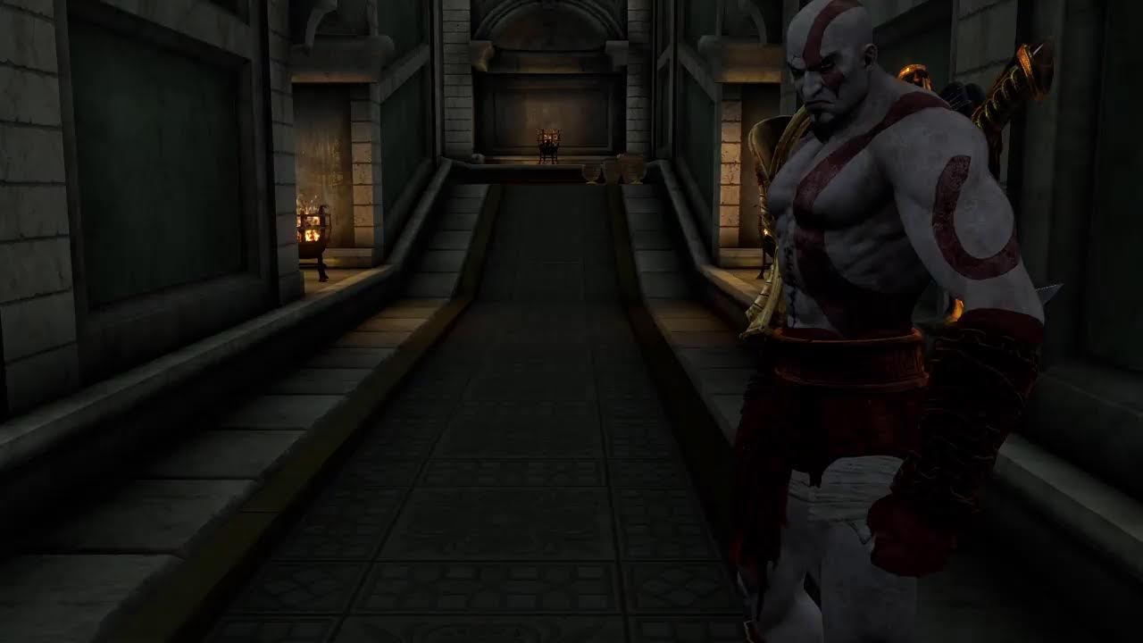 God of war 3 Caos mode gameplay KRATOS VS ERCOLE