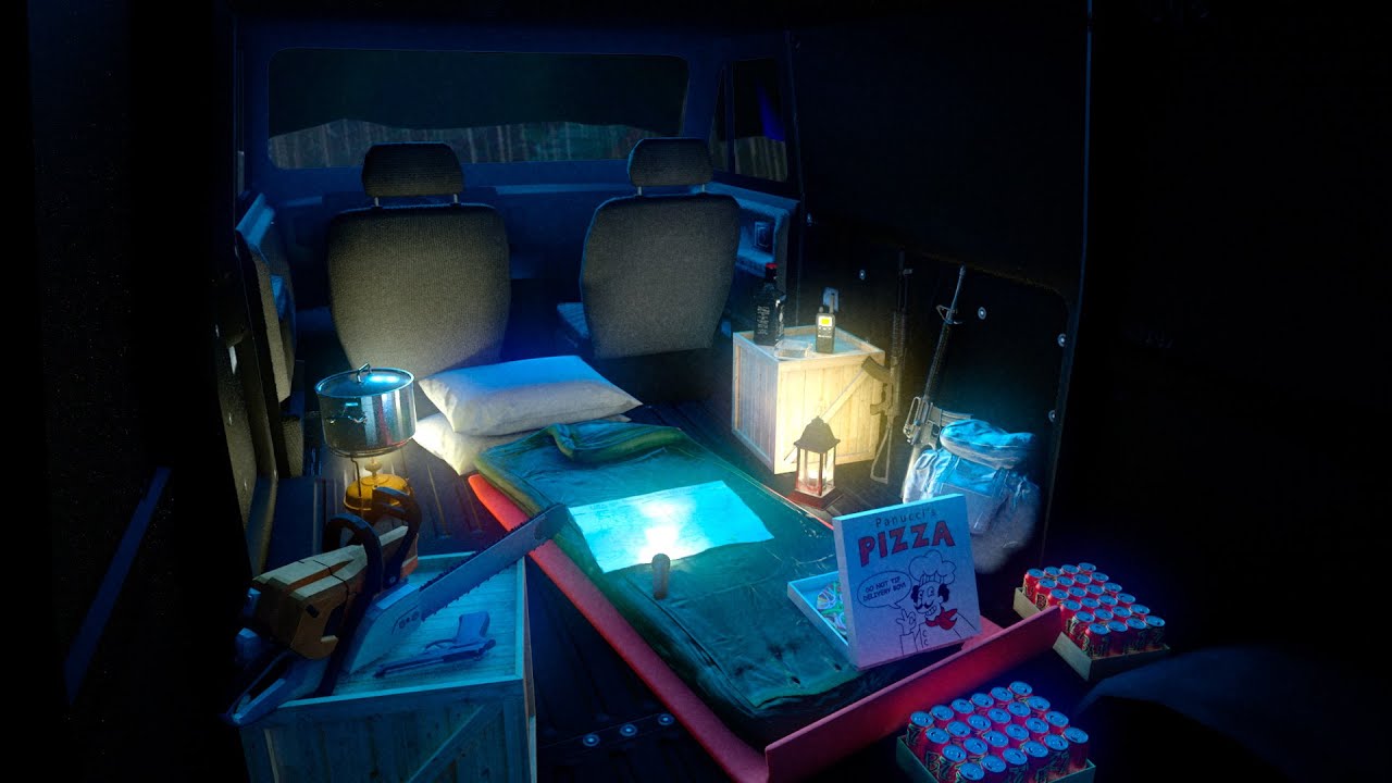 Zombie Apocalypse | Sleeping in the Van | Rain Ambience & Scary Sounds