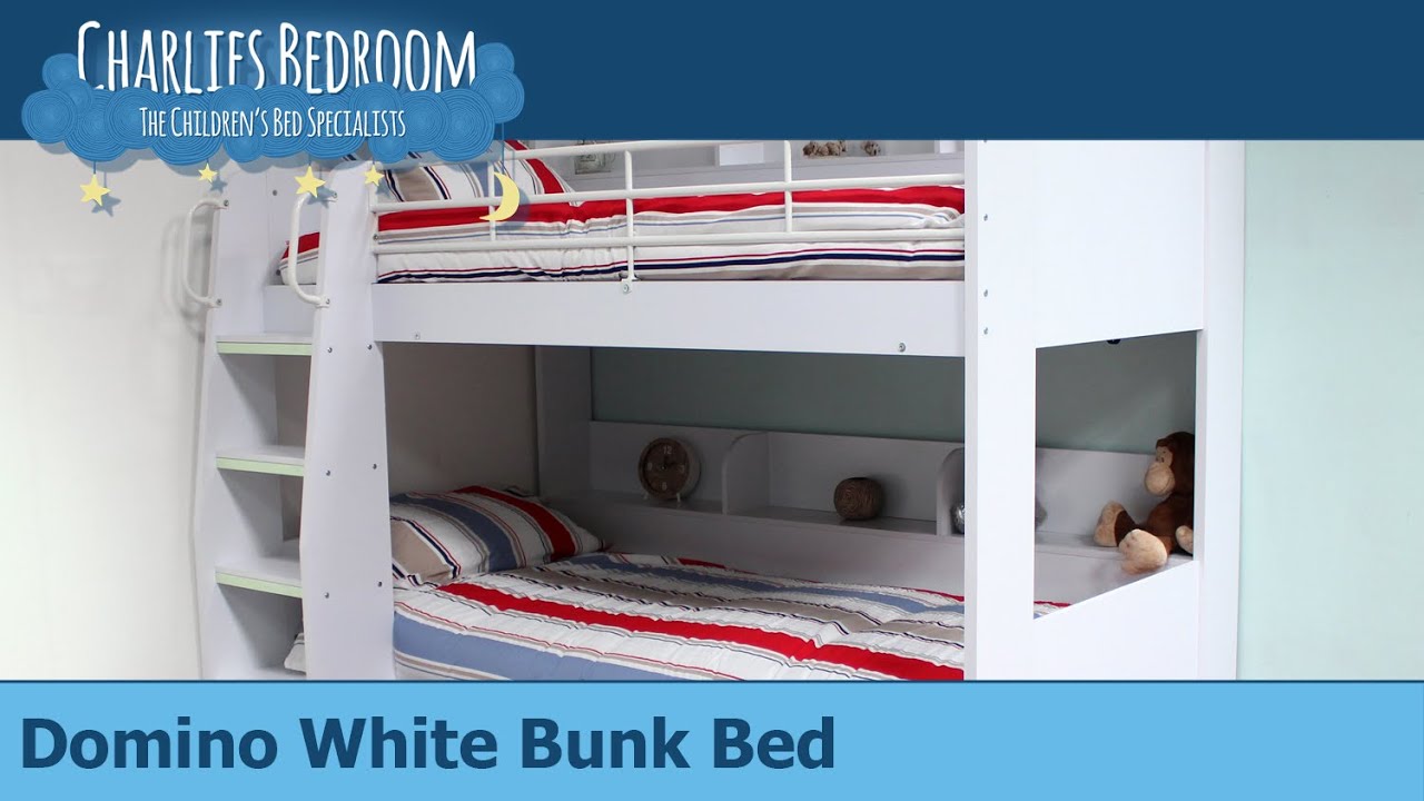 Domino White Bunk Bed - Charlies Bedroom