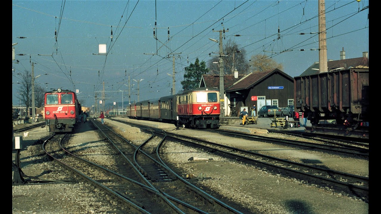 Aschach, Wieselburg, und Mariazeller-Bahn am  24.11.1990