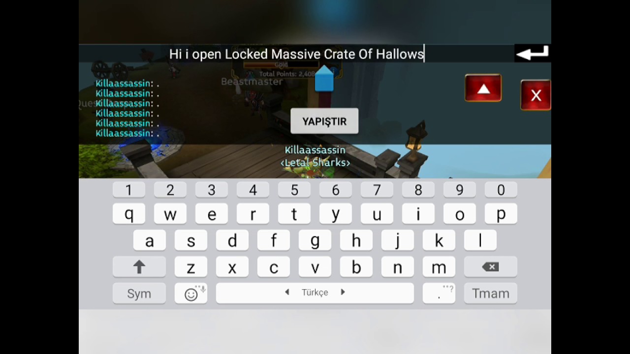 Arcane Legends Open Locked Massive Crate Of Hallows