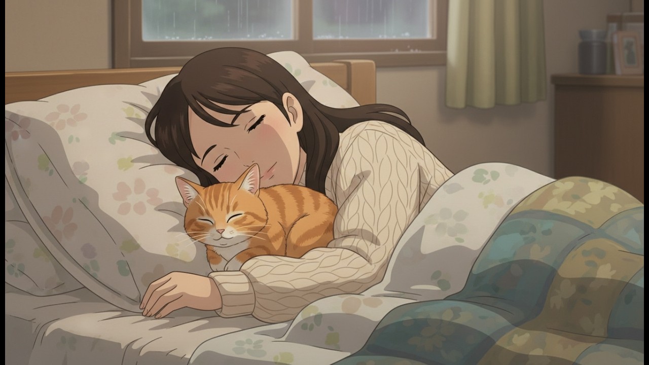 Cozy Rainy Night in a Small Cabin: Making Hot Ramen & Falling Asleep | Studio Ghibli ASMR