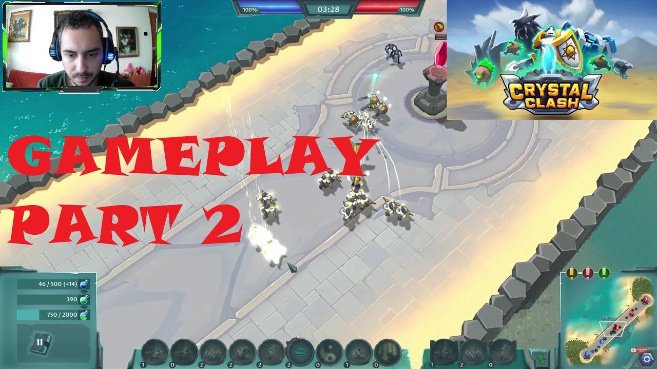 Crystal Clash - Lane Battle Game from Steam | Free | Gameplay | Online | Strategy | Part 2