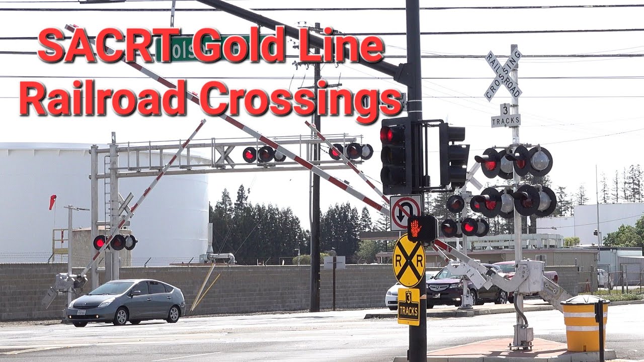 Railroad Crossings In Order - SACRT Gold Line Adition (Update Video)
