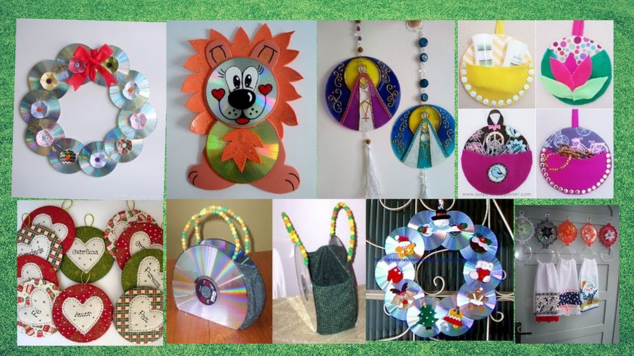 40 Ideias  Incríveis de Artesanato com CD e DVD - Ideias Reciclagem com CD
