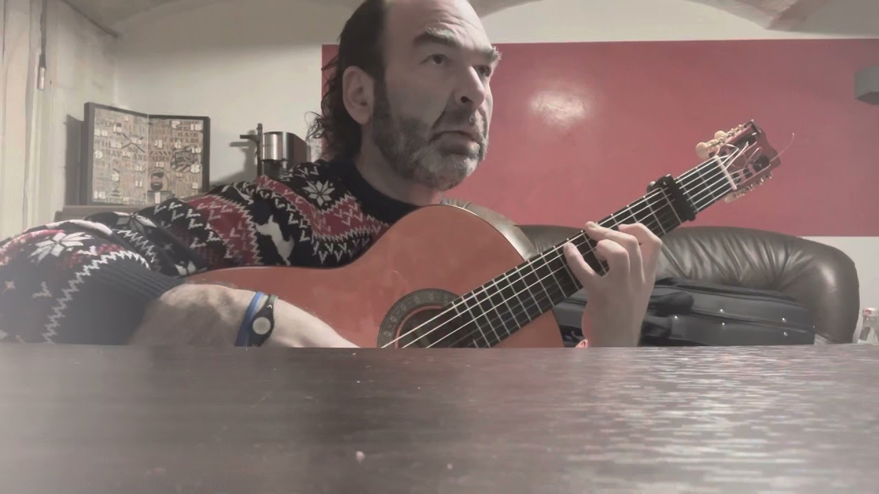 Exercise thumb and middle finger Flamenco guitar