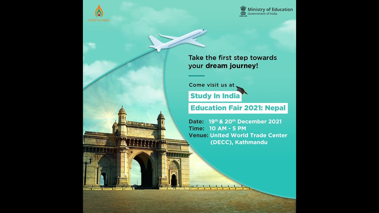 Study in India Education Fair, Kathmandu, Nepal || Event Date : 19th & 20th December 2021