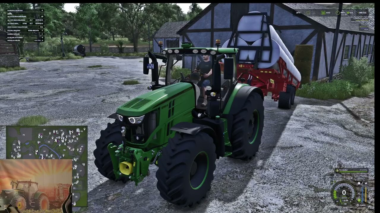 LS 25 Hof Bergmann 1.2.0.0   Silage und Heu einfahren
