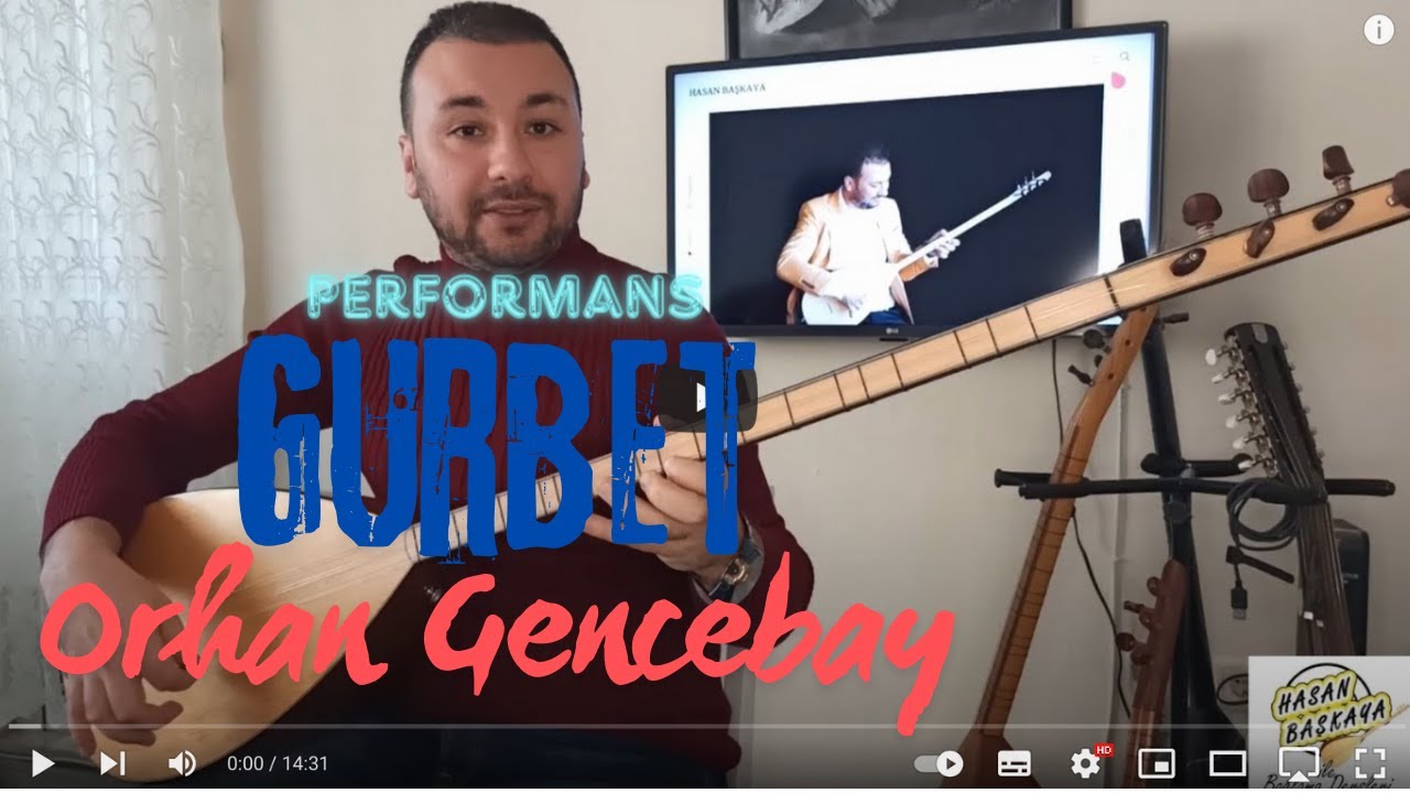 GURBET (Orhan GENCEBAY) Uzun Sap Bağlama Dersi Performans Videosu