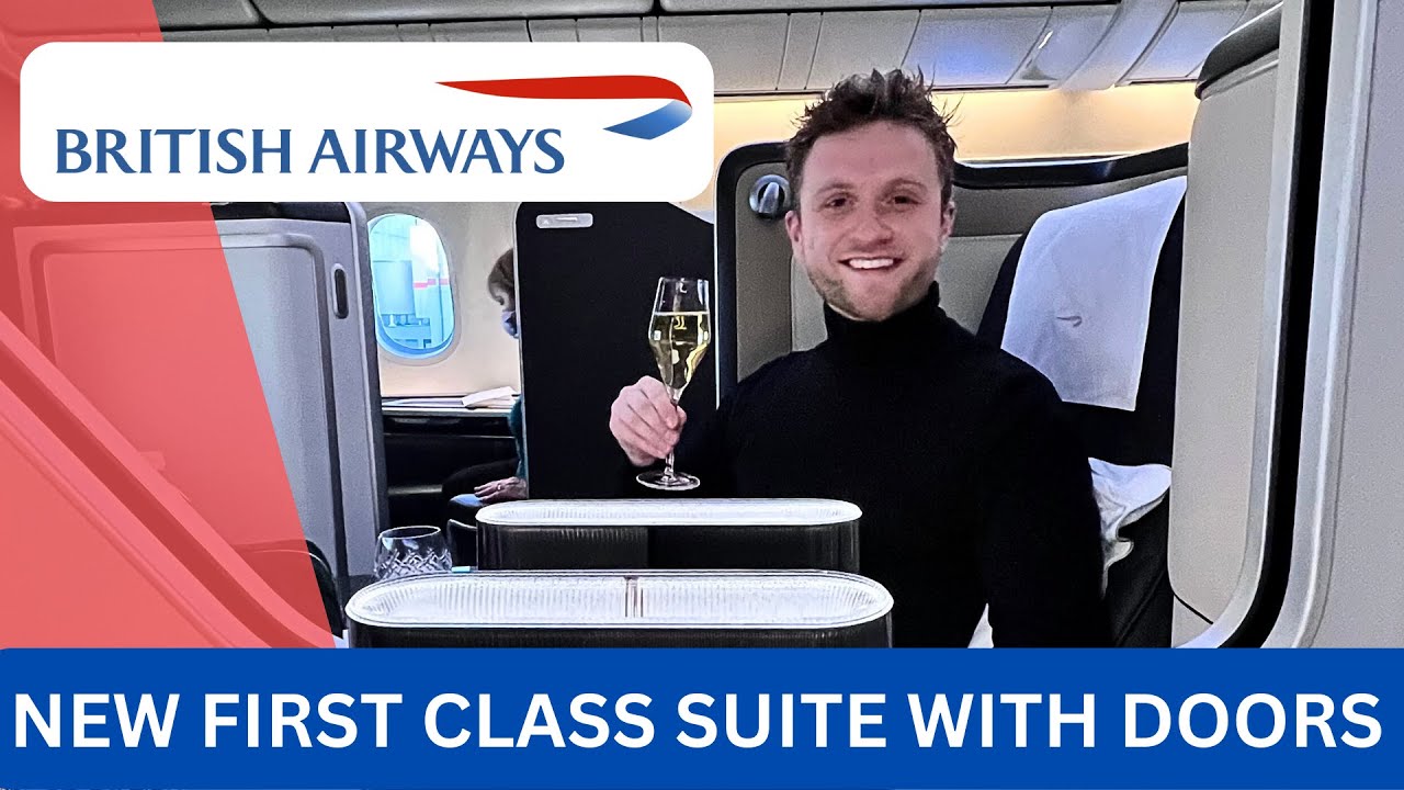 British Airways New First Class Suite with Door | Flight Review | LHR-JFK 777-300er | Concorde Room