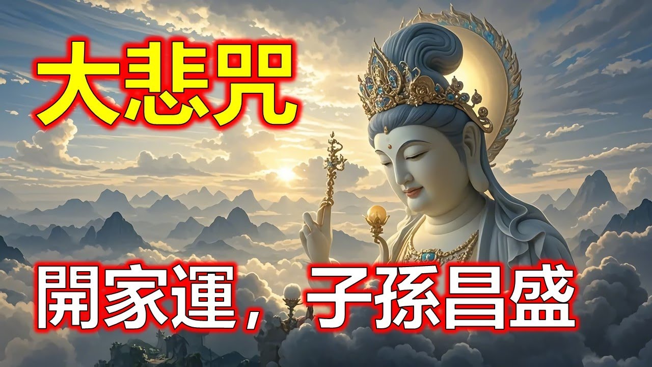 大悲咒最好聽的版本，你沒聽過的大悲咒，大悲咒護健康，老來無病福壽全。#大悲咒#觀世音菩薩#準提咒#准提咒
