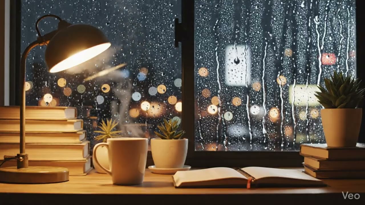 🌙 Night Study Lofi – Rainy Night Music for Deep Focus