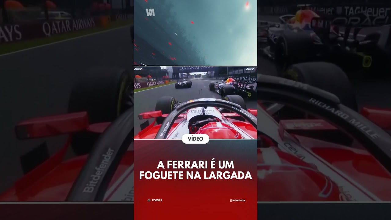 A FERRARI É UM FOGUETE NA LARGADA