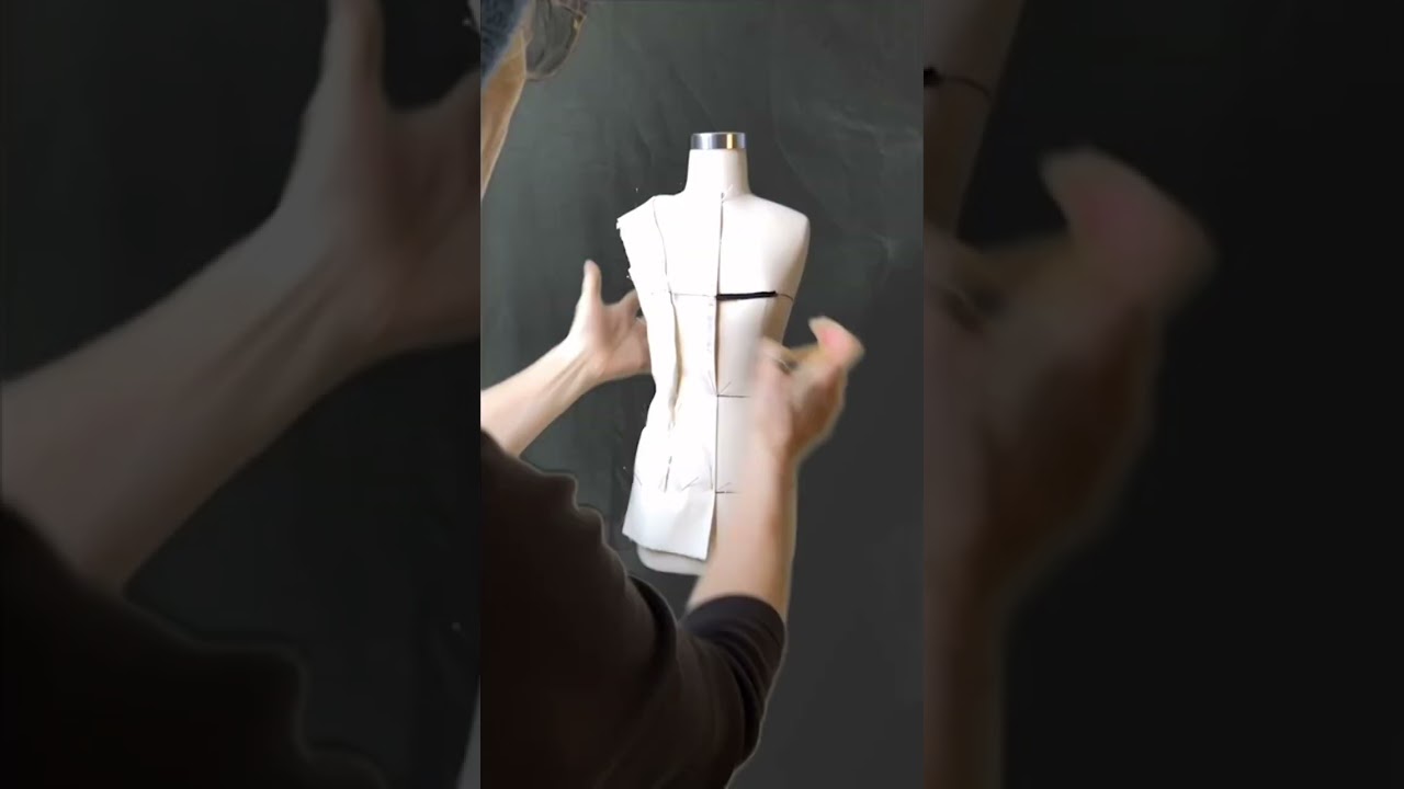 Make a Draped Sloper using a Half Scale