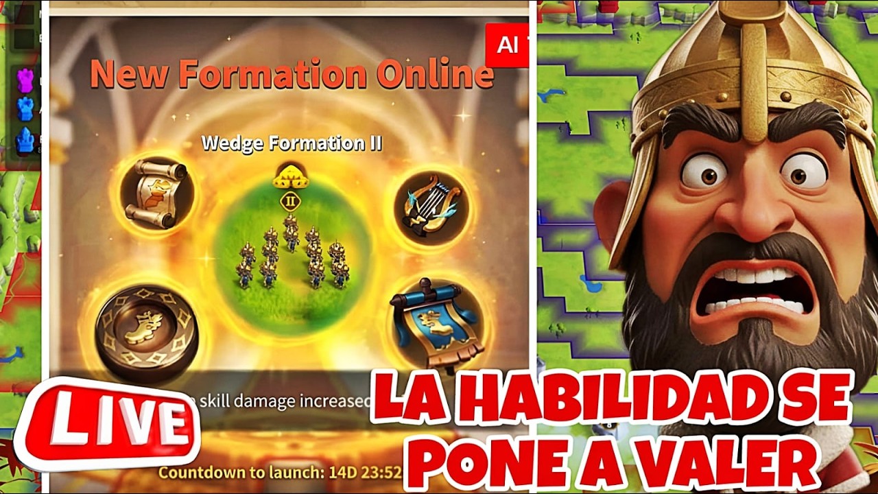 NUEVA FORMACIÓN LLEGANDO MUCHA HABILIDAD - RISE OF KINGDOMS