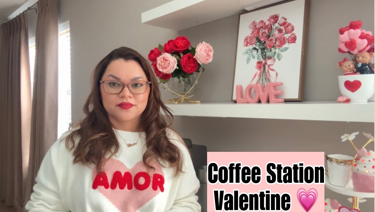 Decoración de estación de café para San Valentín ☕💗 ideas elegantes y fáciles