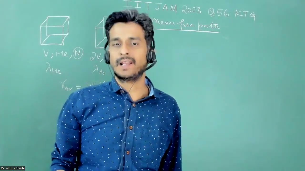 Q56 IIT JAM 2023 | Kinetic Theory & Thermodynamics