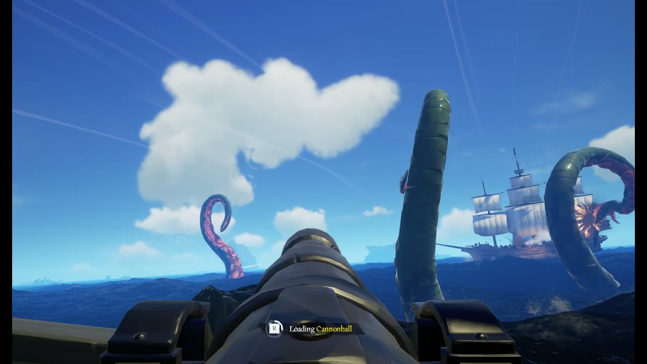 Sea of Thieves - When a Kraken becomes a solo Sloopers friend...