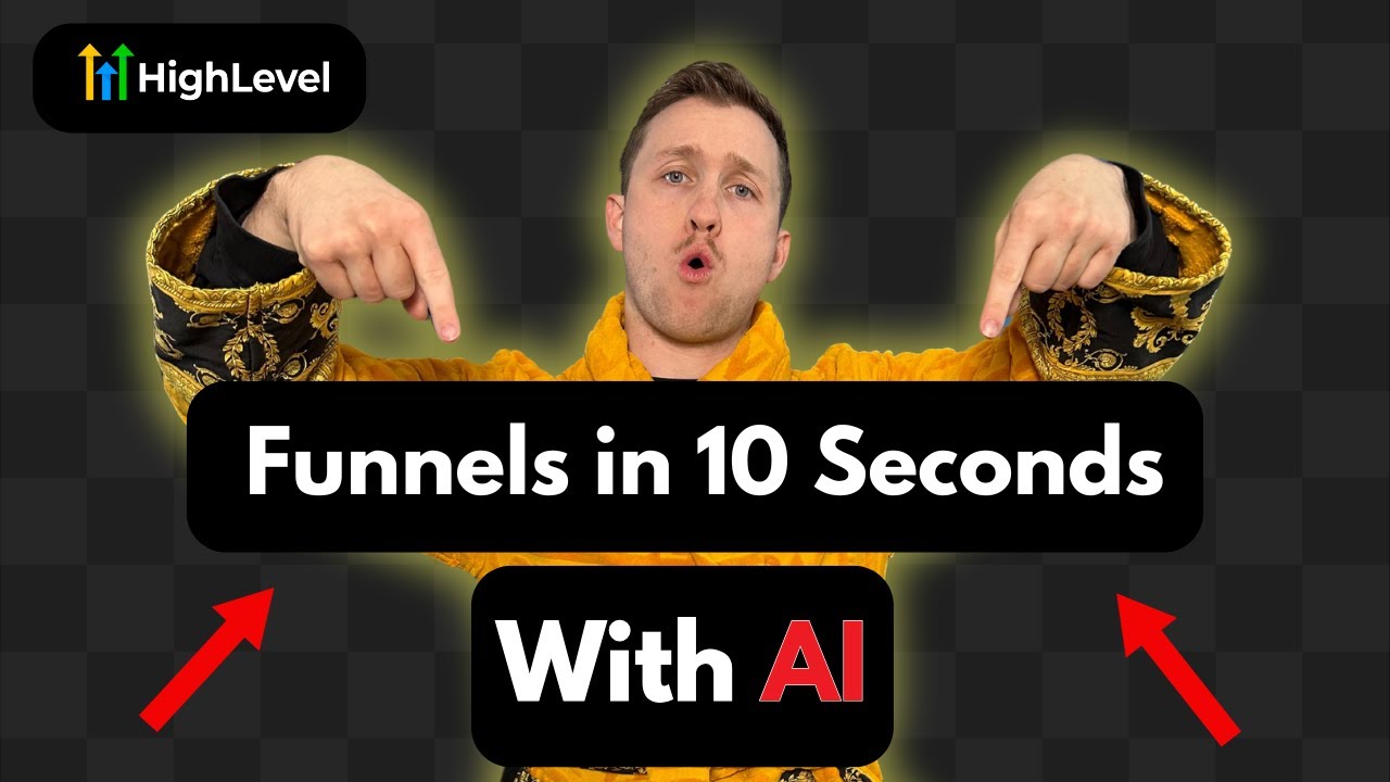 Using AI to create funnels in 10 Seconds | GoHighlevel Tutorial