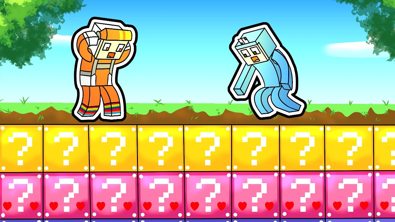 Trolling Memegod by making the ENTIRE WORLD LAYERS OF LUCKY BLOCKS in MINECRAFT