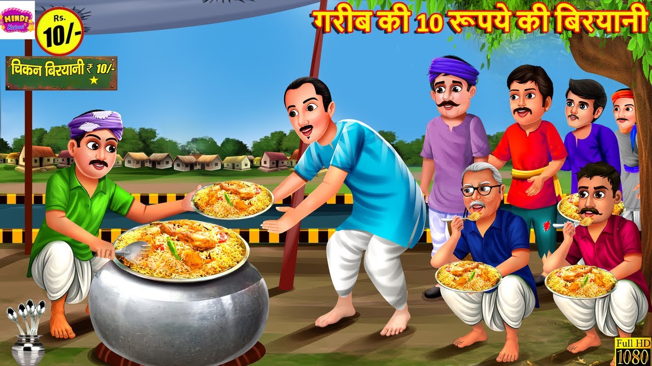 गरीब की 10 रूपये की बिरयानी | Gareeb Ki Biryani | Hindi Kahani | Moral Stories | Bedtime Stories