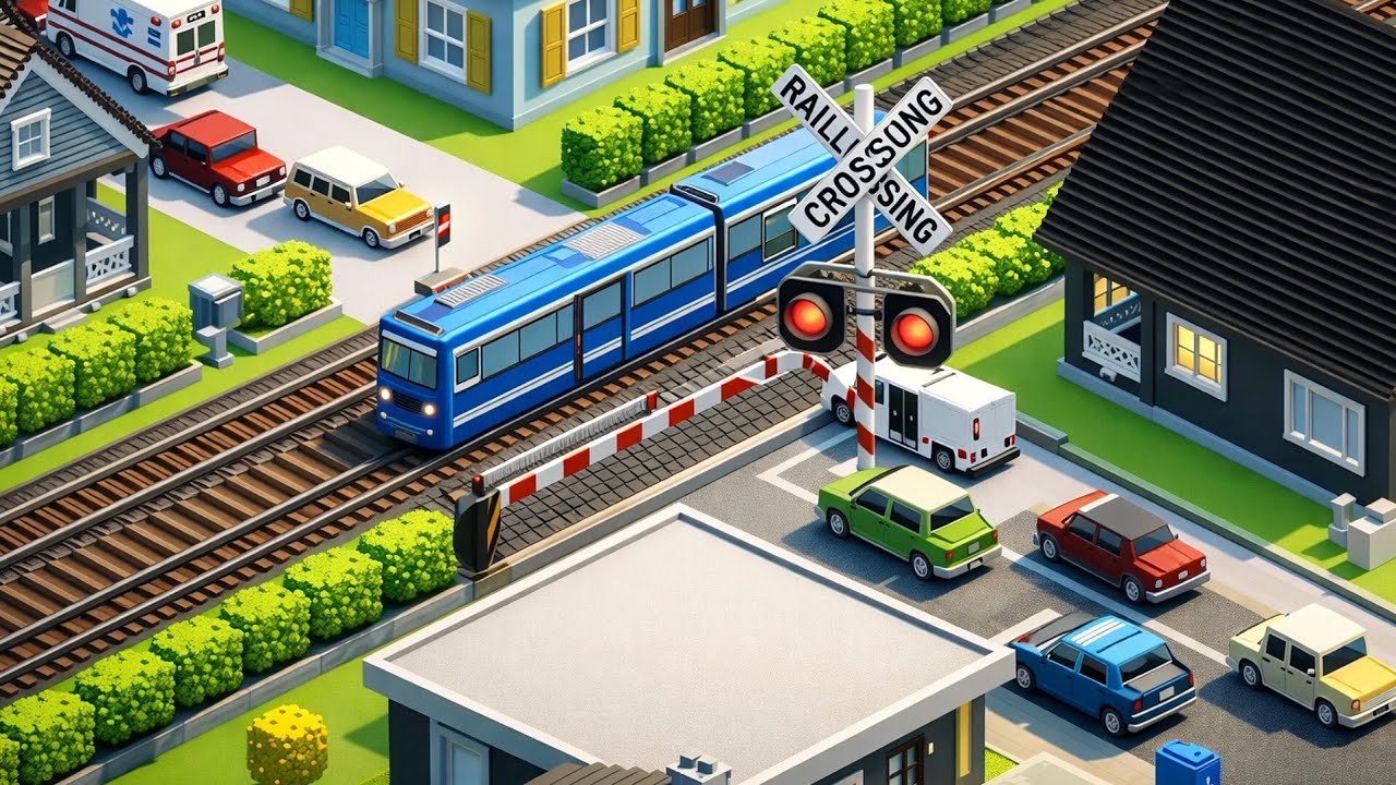 🚂 Extreme Railway Crossing Physics Test | Gameplay #101