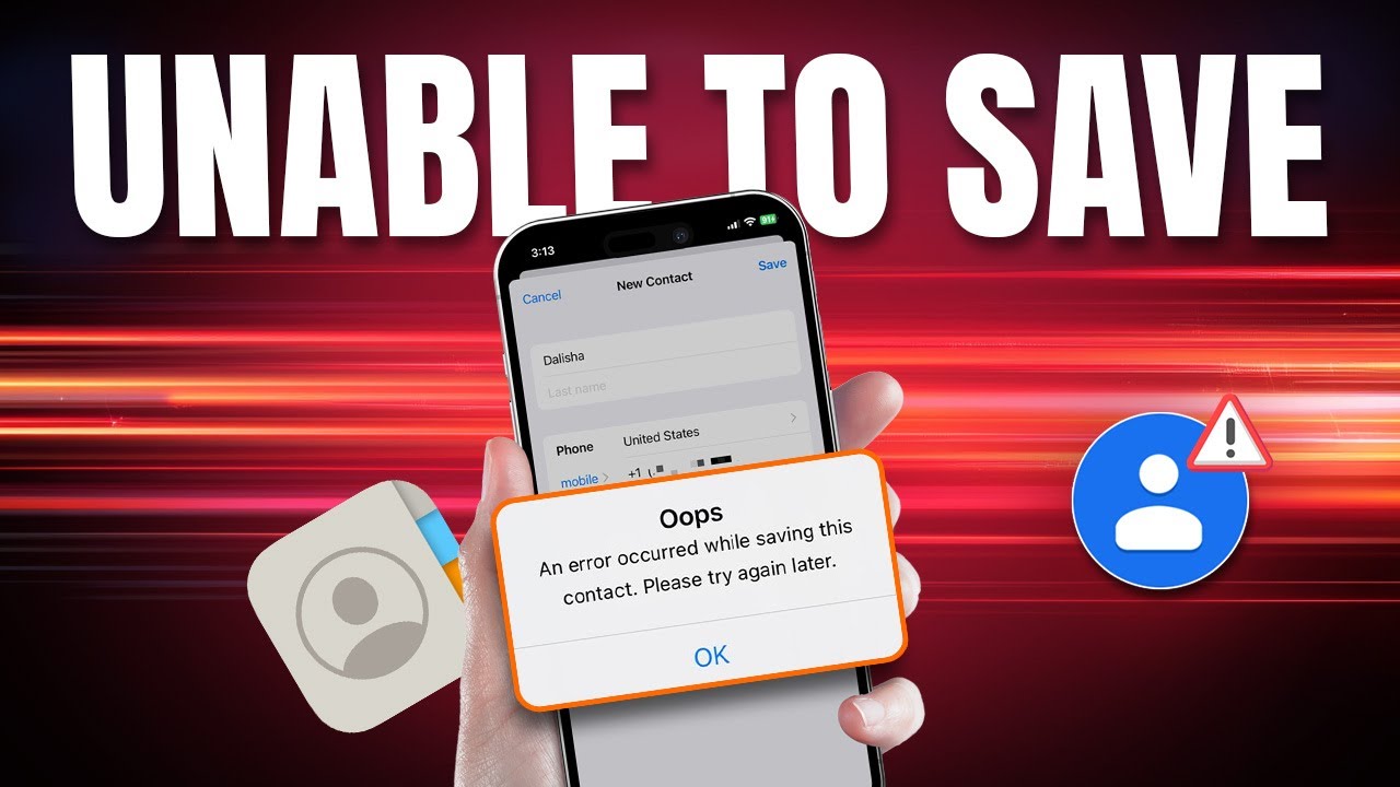 How to Fix Unable to Save Contacts on iPhone | Fix Error Saving Contacts on iOS