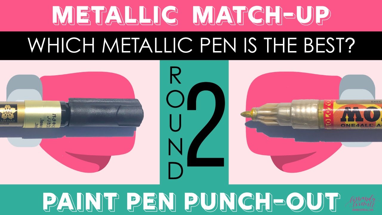 Which Metallic Paint Pen is the Best? Metallic Match-Up Round 2 (What's That Pen?)