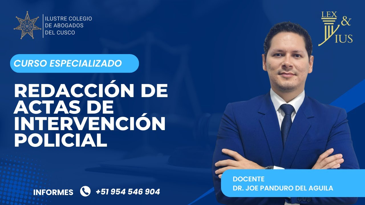 SESIÓN 3   REDACCIÓN DE ACTAS DE INTERVENCIÓN PENAL