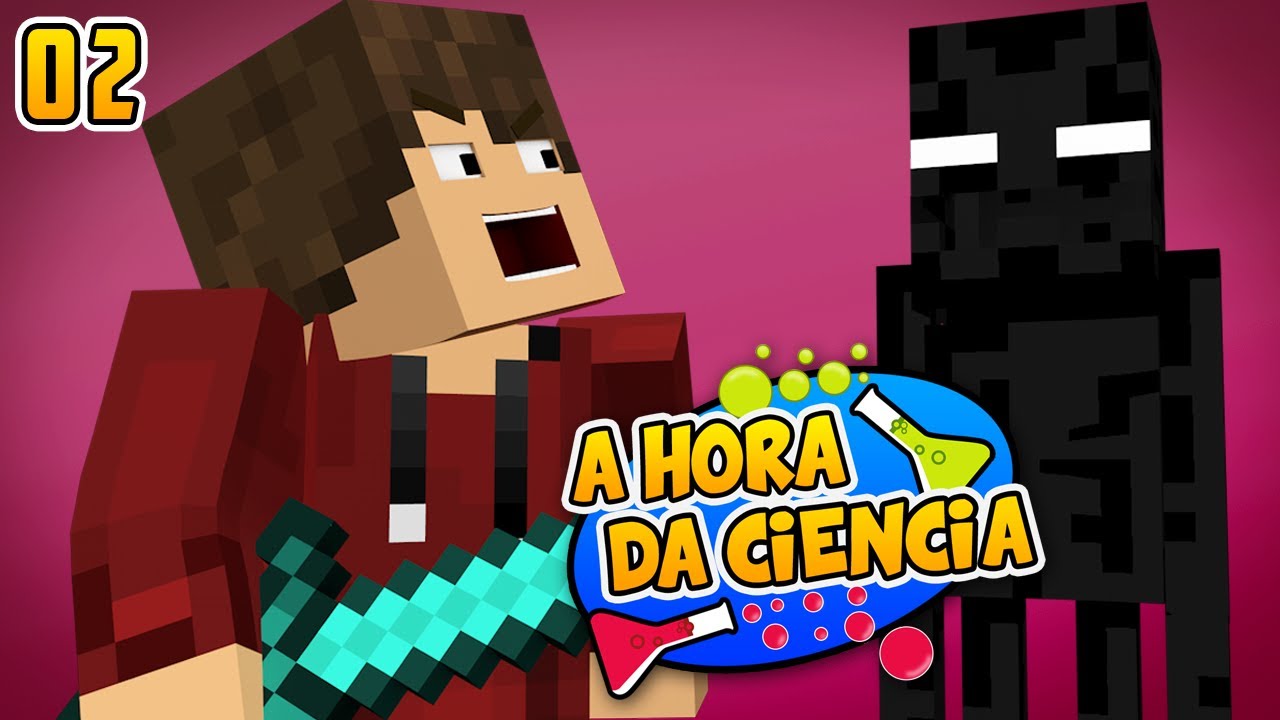 Minecraft: A HORA DA CIÊNCIA #02 - Briga de Enderman e Elevador Chique!