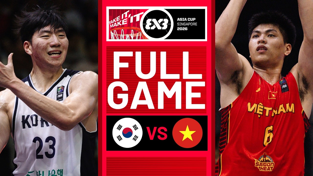Republic of Korea 🇰🇷 vs Vietnam 🇻🇳 | Men Full Game | FIBA 3x3 Asia Cup 2026 | #3x3Basketball