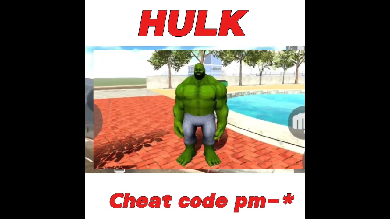 Hulk Cheat Code 🤑 ! Indian Bike driving 3d New Update || Hulk in bike game new update