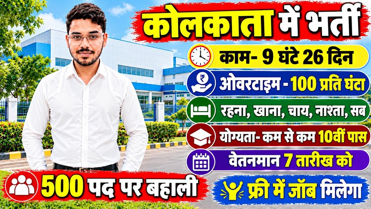 Kolkata Job Vacancy 2026 | Job in Kolkata 2026