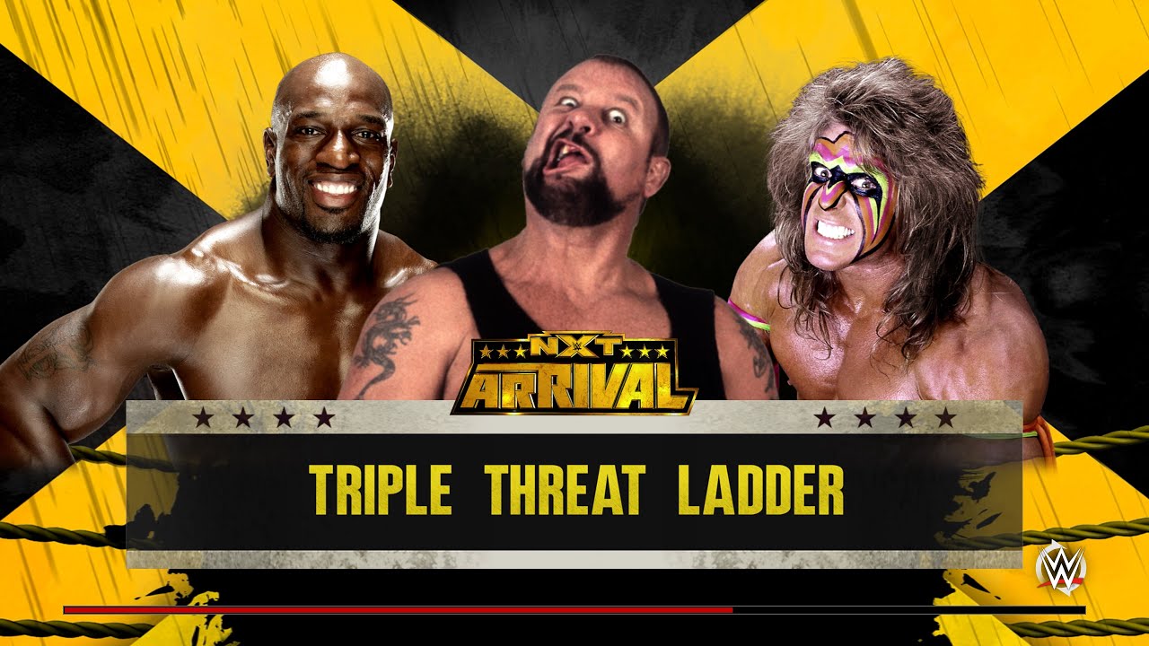 WWE 2k16 интерконтинентальный пояс 3 men Luke - Ultimate Warrior - Titus O.Neil бой первый