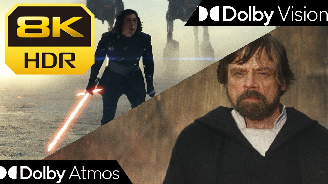 [8K HDR10+] Kylo Ren Vs Luke - The Last Jedi (2017) | Dolby Vision&bull;Atmos