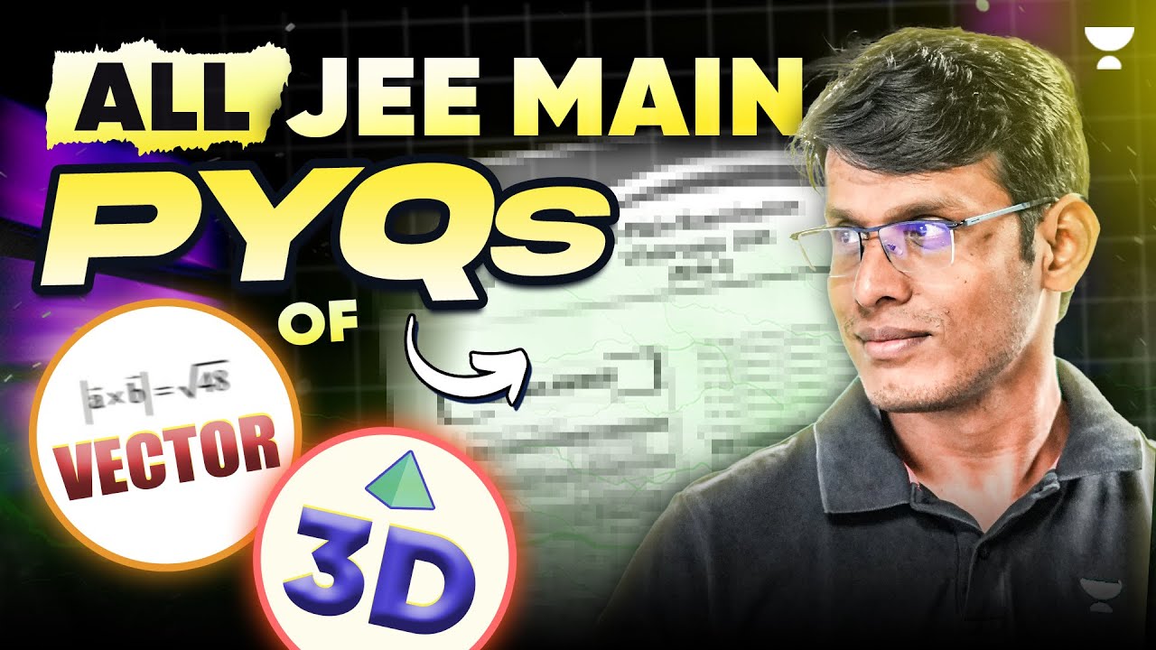 INDIA's FASTEST PAPER SOLVER Will Solve Every JEE Main PYQ of Vector & 3d 🔥 || JEE 2025