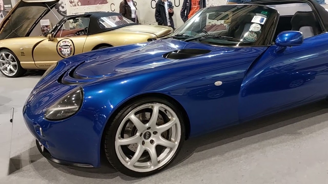 The TVR Car Club Stand at the 2023 NEC Classic Car Show.