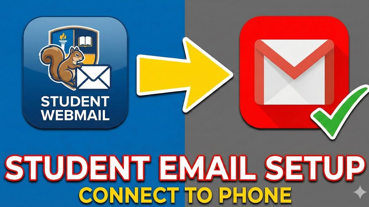 How to Add SquirrelMail to Gmail App | Student Email Setup