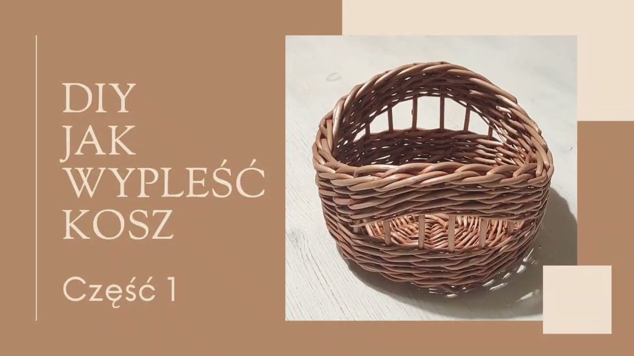 Jak wypleść kosz: część 1 - DENKO OKRĄGŁE 