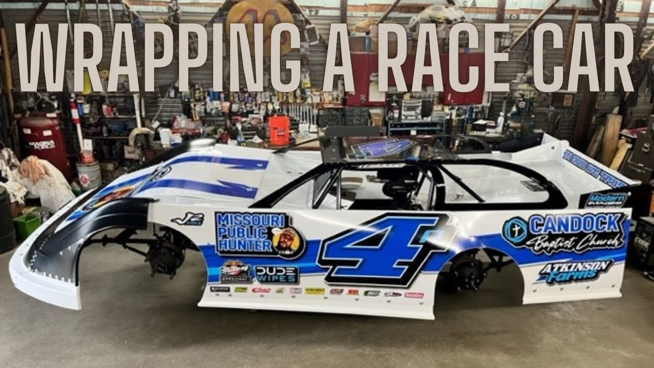 Wrapping A Dirt Late Model Race Car