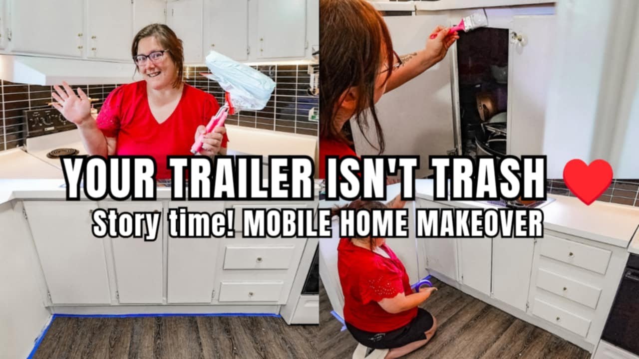 It's a Trailer NOT Trash | MOBILE HOME MAKEOVER | Story Time | kimi cope