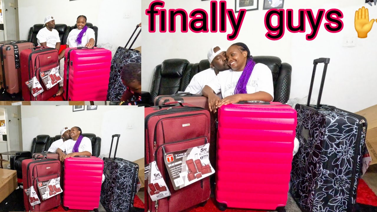 Finally  we bought our traveling bags 🎒 for our vacation.
