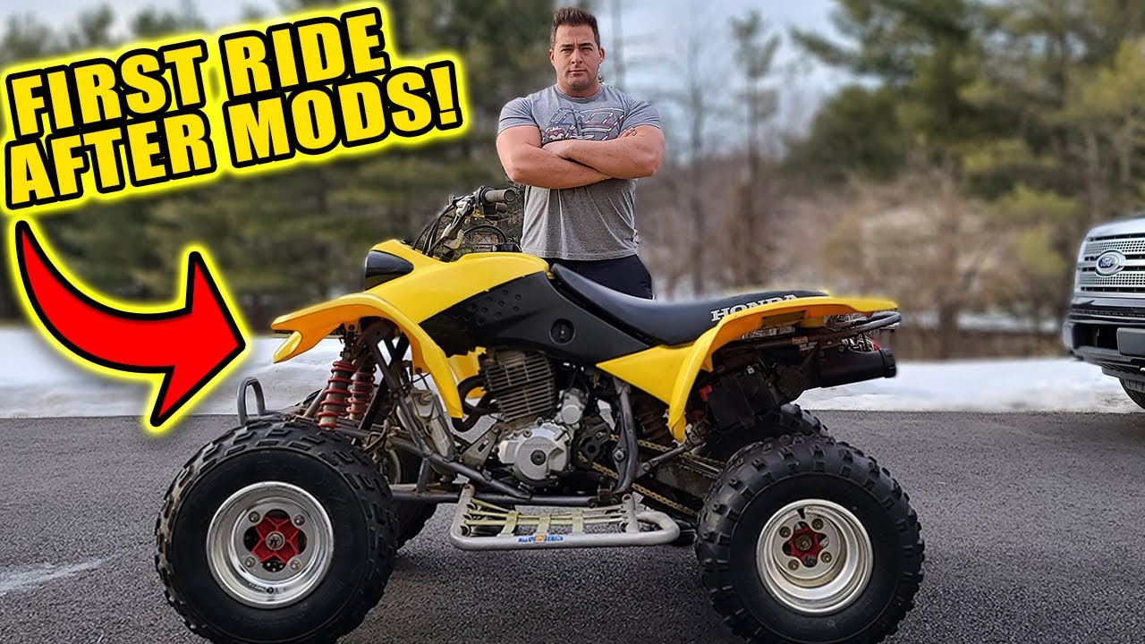 First Ride on The 400EX after Mods (Is it Faster?)