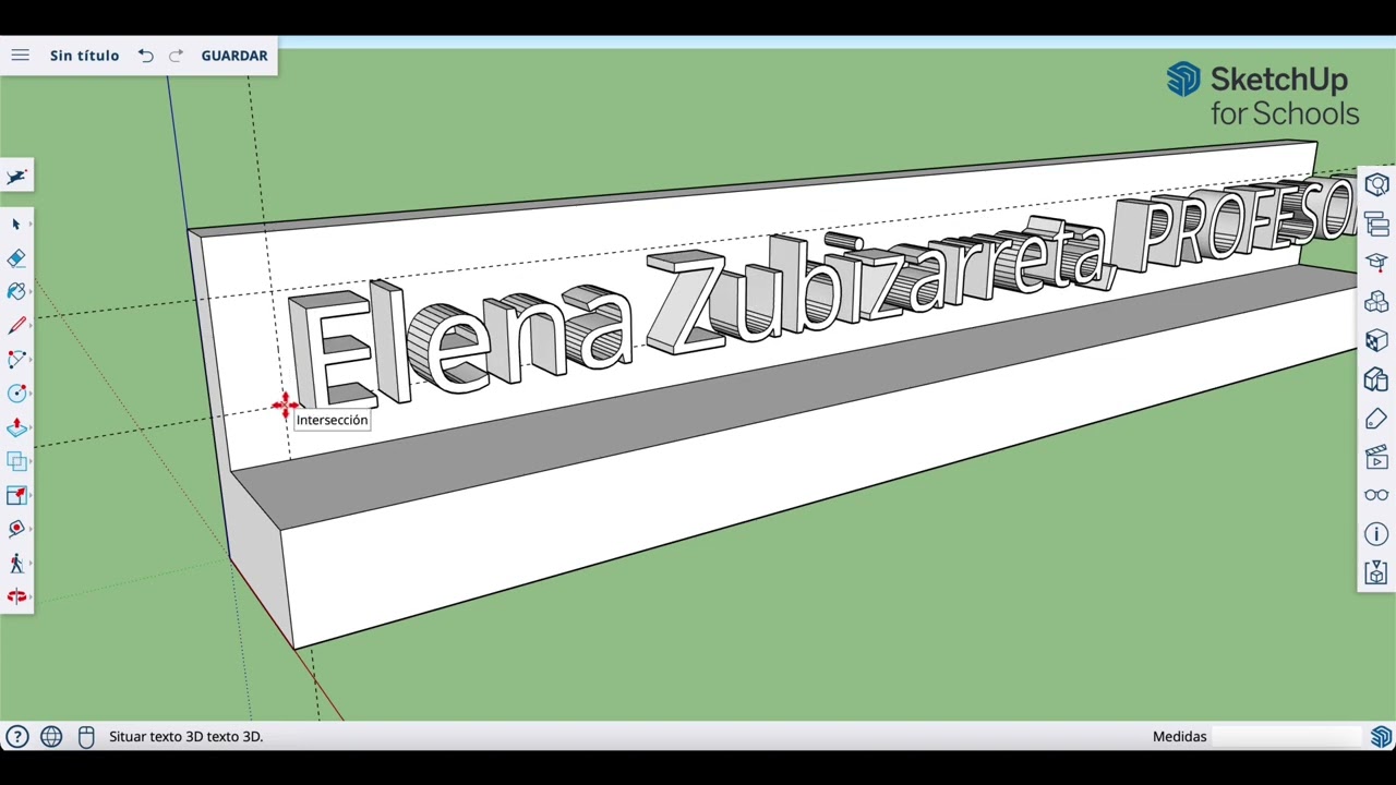 Diseño 3D: Sketchup - Textos